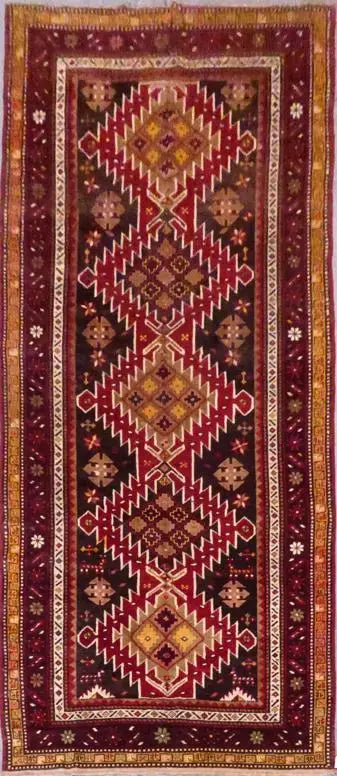 One Of The Kind Afghani Khotan Rug 9'9" x 4'3"